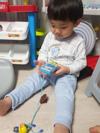 유비맘 궁디팡팡 내의/내복 상하세트 — 5점을 준 리뷰어가 2021년 3월 올린 사용 사진
