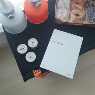 콜린스 2021 엽서 캘린더와 마스킹 테이프 3종 — 4.5점을 준 리뷰어가 2020년 12월 올린 사용 사진