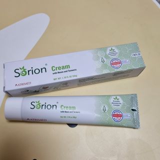 건선/아토/습진/민감성 피부 천연보습진정크림 소리온 크림 & 센시티브 크림 50g — 4점을 준 리뷰어가 2022년 1월 올린 사용 사진