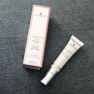 산수시 일루미네이팅 펄 영양 다크서클 스틱 아이 크림 케어 15ml — 5점을 준 리뷰어가 2021년 6월 올린 사용 사진