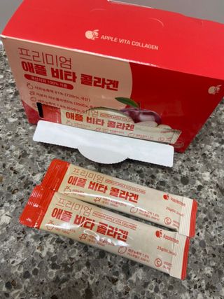 소담스퀘어 상암 [애플트리] 프리미엄 애플 비타 콜라겐 — 5점을 준 리뷰어가 2022년 12월 올린 사용 사진