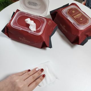마미요 대용량 플레인 아기물티슈 베이직 캡형 100매 * 10개 — 5점을 준 리뷰어가 2022년 12월 올린 사용 사진