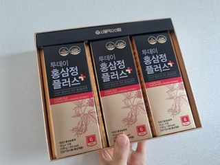 서울약사신협_투데이홍삼정플러스스틱_10g x 30포 — 4점을 준 리뷰어가 2021년 5월 올린 사용 사진