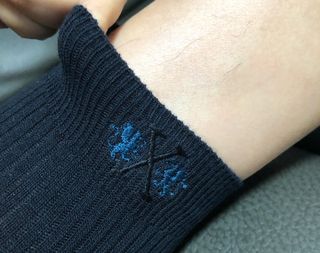 [사이즈가 있는 양말 필로이] 남/여 골지 발목 양말 4족 세트 남【S, M, L, XL】여【S, M, L】_컬러 랜덤 — 5점을 준 리뷰어가 2022년 6월 올린 사용 사진