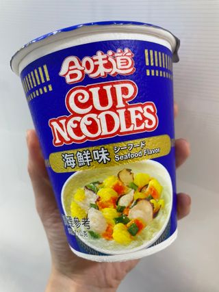 NISSIN 닛신 컵누들  4종 - 씨푸드오리지날, 씨푸드 스파이시, 씨푸드 커리, 씨푸드 XO소스 — 5점을 준 리뷰어가 2023년 1월 올린 사용 사진