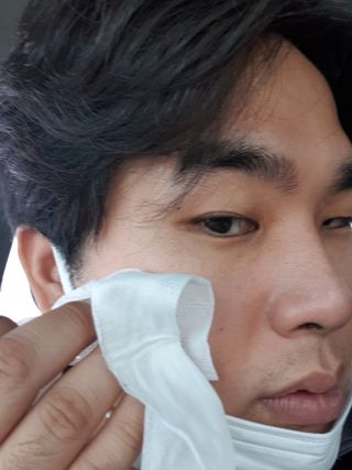 [갸스비] 땀, 유분의 불쾌함을 한 장으로 싹싹 훼이셜 페이퍼 15매 , 바디 페이퍼 30매 2종구성 — 4.5점을 준 리뷰어가 2021년 5월 올린 사용 사진