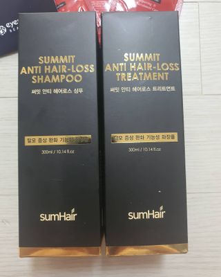썸헤어 / SUMHAIR 썸헤어  써밋 안티 헤어로스 샴푸+트리트먼트 — 5점을 준 리뷰어가 2021년 6월 올린 사용 사진