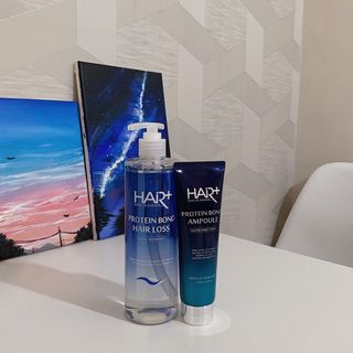 헤어플러스 단백질탈모샴푸 500ml+단백질본드앰플 145ml — 5점을 준 리뷰어가 2021년 6월 올린 사용 사진
