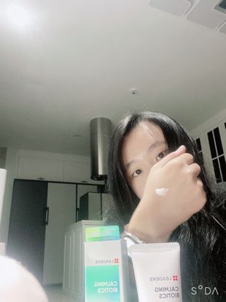 리더스코스메틱 리더스 카밍 바이오틱스 크림 마스크 — 4점을 준 리뷰어가 2021년 2월 올린 사용 사진