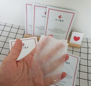 닥터마시멜로 마블러스 멀티 클리닉 마스크 — 5점을 준 리뷰어가 2021년 6월 올린 사용 사진