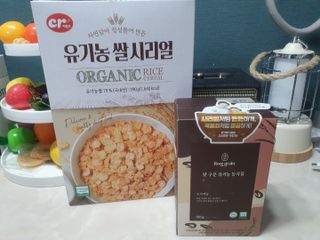 씨알푸드 유기농 쌀 시리얼 390g + 갓 구운 유기농 발아통곡물 150g — 4점을 준 리뷰어가 2021년 12월 올린 사용 사진