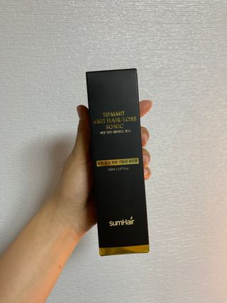 썸헤어 / SUMHAIR 썸헤어 써밋 안티 헤어로스 토닉 — 5점을 준 리뷰어가 2021년 5월 올린 사용 사진