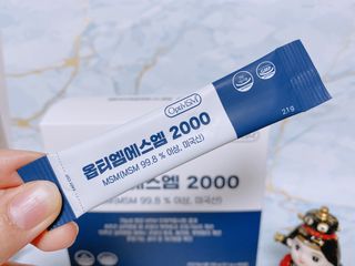 바른비타민 옵티엠에스엠2000 1박스 60포 관절 연골 복합건강기능식품 — 4.5점을 준 리뷰어가 2021년 6월 올린 사용 사진