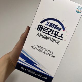 자연에온 아르긴포스 L-아르기닌 5555mg 스틱 15개입 1박스 — 4.5점을 준 리뷰어가 2022년 2월 올린 사용 사진