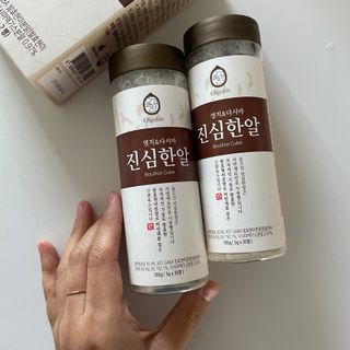 올바이오 천연 재료로 만든 고체 육수 진심한알 — 5점을 준 리뷰어가 2022년 11월 올린 사용 사진