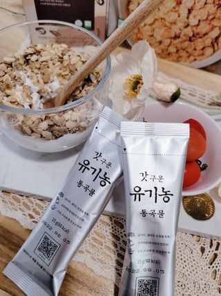 씨알푸드 유기농 쌀 시리얼 390g + 갓 구운 유기농 발아통곡물 150g — 5점을 준 리뷰어가 2022년 1월 올린 사용 사진