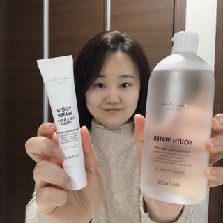 엘리샤코이 유스워터 페이스 앤 아이크림 — 5점을 준 리뷰어가 2021년 1월 올린 사용 사진