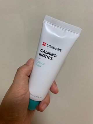 리더스코스메틱 리더스 카밍 바이오틱스 크림 마스크 — 4점을 준 리뷰어가 2021년 10월 올린 사용 사진