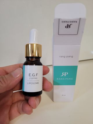랑팡 EGF+FGF 10ppm 리포좀 앰플 원액 10ml — 5점을 준 리뷰어가 2021년 10월 올린 사용 사진