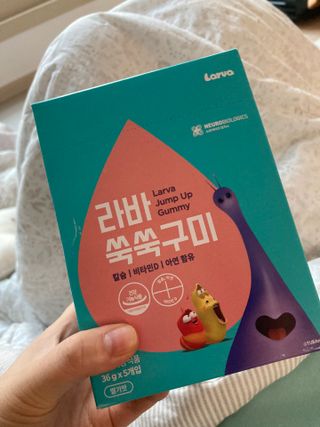 [푸름웰니스] 라바 쑥쑥구미 36g — 5점을 준 리뷰어가 2021년 12월 올린 사용 사진