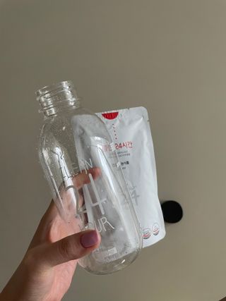 클린24시간 1BOX(5포) + 전용보틀(500ml) — 5점을 준 리뷰어가 2022년 12월 올린 사용 사진