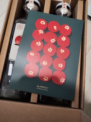 [바이윙클] 페르시아 유기농 석류 착즙주스 750ml 2병 + 선물박스 세트 — 5점을 준 리뷰어가 2022년 3월 올린 사용 사진