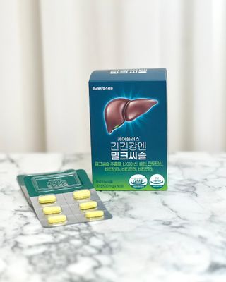 [경남제약헬스케어] 케어플러스 간건강엔 밀크씨슬 500mg 60정/2개월분/비타민B 5종+세레늄 — 5점을 준 리뷰어가 2024년 1월 올린 사용 사진