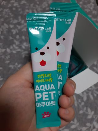 펫시랩 반려견용 액상 프리바이오틱스 아쿠아펫 — 5점을 준 리뷰어가 2021년 1월 올린 사용 사진