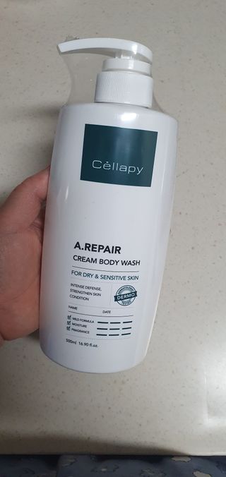셀라피 에이리페어 크림 바디 워시 2세대 500ml — 5점을 준 리뷰어가 2021년 1월 올린 사용 사진