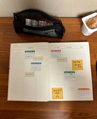 MF[비마이웨이]특허받은 할일카드 플래너, 비마이웨이 세트(만년형) — 4.5점을 준 리뷰어가 2023년 7월 올린 사용 사진