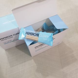 페페로니 2종 세트 클린플러스 덴탈껌 치킨+덕 — 4.5점을 준 리뷰어가 2021년 8월 올린 사용 사진