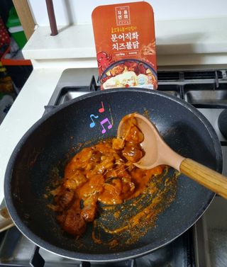자연풍미 문어직화볶음 3종 (불고기, 불곱창, 치즈불닭) — 5점을 준 리뷰어가 2022년 6월 올린 사용 사진