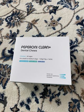 페페로니 클린플러스 덴탈치킨껌 10g x 14p — 3.5점을 준 리뷰어가 2021년 7월 올린 사용 사진