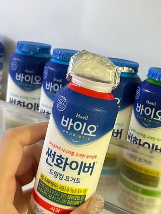 LIVE 매일바이오 썬화이버 드링킹 요거트 — 5점을 준 리뷰어가 2022년 8월 올린 사용 사진
