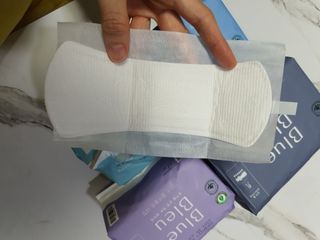 블루블루 유기농 순면 커버 생리대 — 4점을 준 리뷰어가 2021년 1월 올린 사용 사진