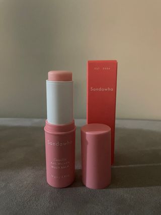 스킨큐어 산다화 카멜리아 안티 링클 멀티밤 — 5점을 준 리뷰어가 2022년 2월 올린 사용 사진
