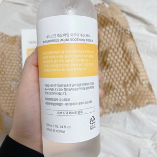 나나스킨 캐모마일아쿠아수딩토너 — 5점을 준 리뷰어가 2021년 3월 올린 사용 사진