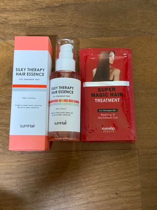 썸헤어 / SUMHAIR 썸헤어 실키 테라피 헤어 에센스 — 5점을 준 리뷰어가 2021년 7월 올린 사용 사진