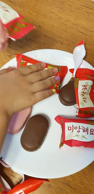 롯데제과 티코밀크초코 — 4.5점을 준 리뷰어가 2021년 9월 올린 사용 사진