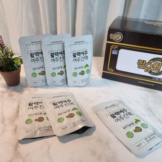 참유원 특허제조 활력 여주진액 여주즙 50포 — 5점을 준 리뷰어가 2022년 1월 올린 사용 사진