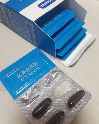 뉴트리션팩토리 비타프렙 오큐슈프림 루테인 오메가3 1050mg — 5점을 준 리뷰어가 2021년 6월 올린 사용 사진