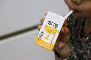 메디웰 페디아드링크 미니 바나나맛 — 5점을 준 리뷰어가 2022년 5월 올린 사용 사진