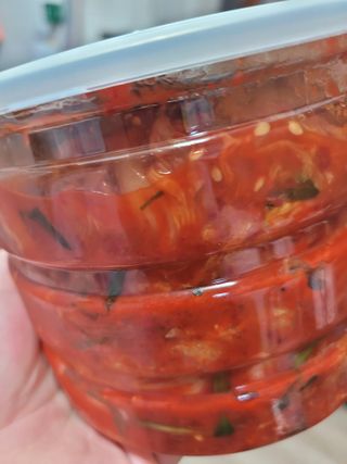 셰프애찬 알배기 겉절이 김치 1kg — 5점을 준 리뷰어가 2022년 11월 올린 사용 사진