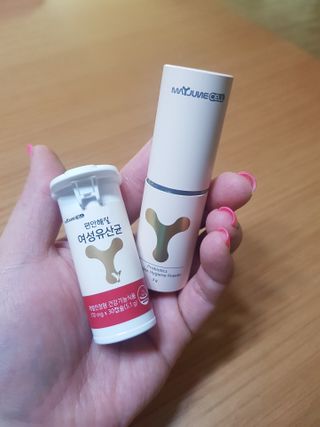 메이준뉴트리 메이준쎌 편안해질 Y케어 유산균 — 5점을 준 리뷰어가 2021년 2월 올린 사용 사진