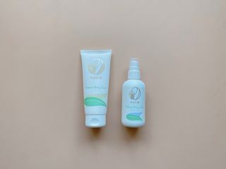 mom e 맘이 내추럴 베이비 케어 크림+바디오일 — 5점을 준 리뷰어가 2021년 1월 올린 사용 사진