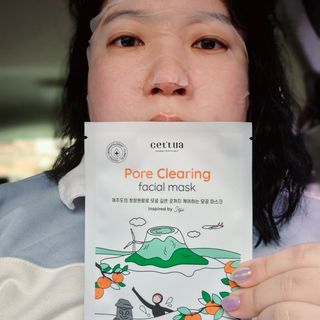 세뚜아(Cettua) [세뚜아] 포어 클리어링 마스크 Cettua Pore Clearing facial mask 5매 — 5점을 준 리뷰어가 2024년 4월 올린 사용 사진
