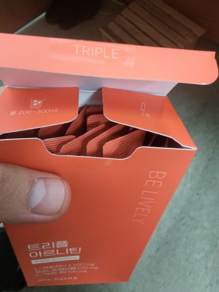 오늘도 트리플아르니틴 — 5점을 준 리뷰어가 2022년 8월 올린 사용 사진