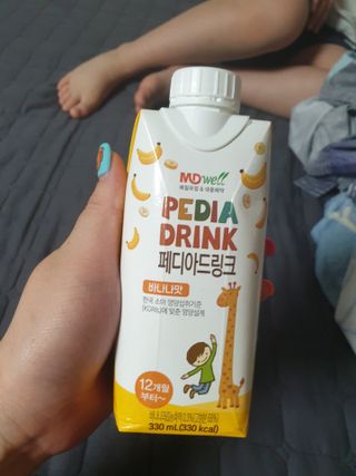 메디웰 페디아드링크 미니 바나나맛 — 5점을 준 리뷰어가 2021년 7월 올린 사용 사진