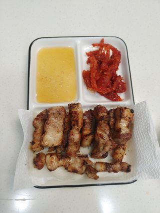 찐신선 한끼한팩 미국 냉동 목살 & 네덜란드 냉동 삼겹살 SET — 5점을 준 리뷰어가 2021년 10월 올린 사용 사진