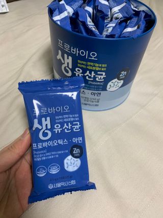 서울약사신협_프로바이오생유산균_2.5G x 100포 — 5점을 준 리뷰어가 2021년 2월 올린 사용 사진